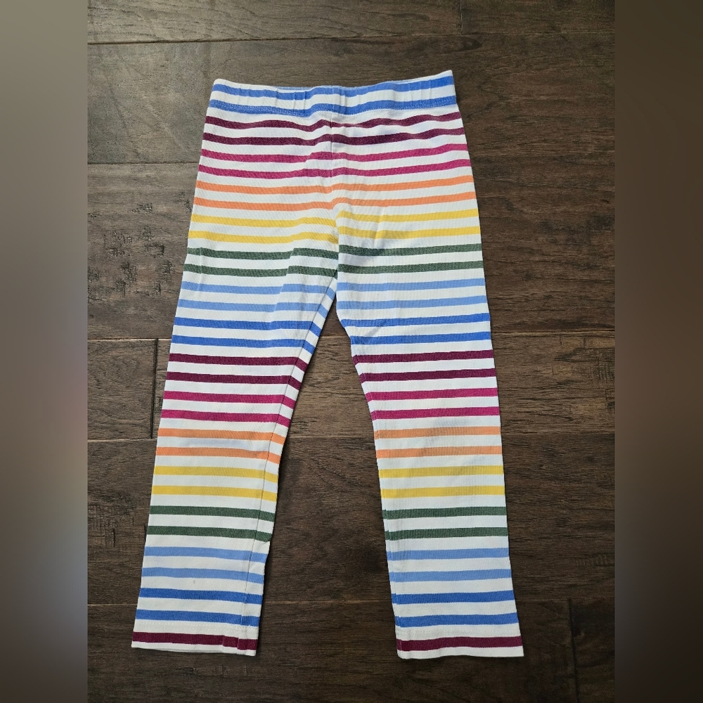 Kids Rainbow Stripe Leggings - Multicolor